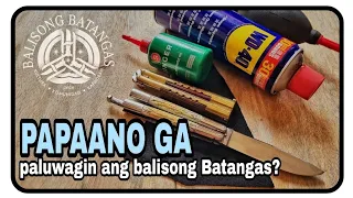 Ganire ang pagpapaluwag ng mga pins ng mga bagong gawa o bagong bili na Balisong Batangas?