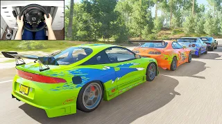 FAST AND FURIOUS CONVOY - Forza Horizon 4 (Steering Wheel + Shifter) Gameplay