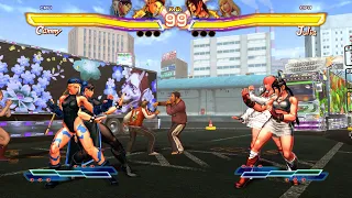 Chun-Li & Cammy vs Lili & Julia! Outstanding CPU Encounter!