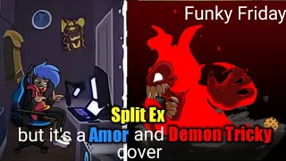 Amor wants Tricky's cookie! (Split Ex but it's a Amor and Demon Tricky cover in Funky Friday)