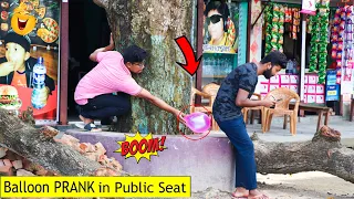 Popping Balloon Blast in Public Seat PRANK (Part 3) || Viral Popping Balloons Prank on Public