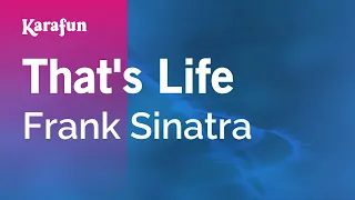 That's Life - Frank Sinatra | Karaoke Version | KaraFun