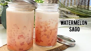 Watermelon Sago! Trending sago dessert! Easy refreshing & delicious | healthy summer drink!