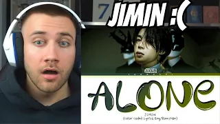 THIS SONG 😭 JIMIN 'Alone' Lyrics - REACTION