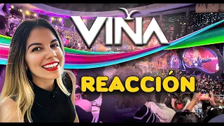 Cubana REACCIONA a Festival de VIÑA 2024 🤩. El festival latino MÁS GRANDE del mundo.