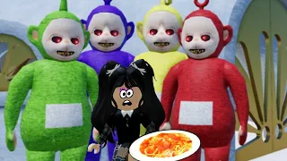 Украла и съела еду у Телепузиков.hungry tubbies