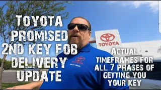 Toyota 2nd Key Fob update. When will you get your key?