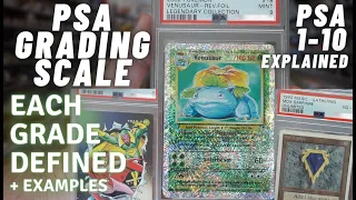 PSA 1-10 Grading Scale Explained! Defining Each Grade & Showing Real Example Cards!