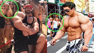 When HUGE Bodybuilders Go In Public!!