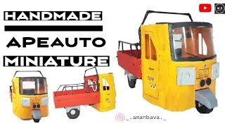 #SHORTS #M3CRAFT #MINIATUREAPEAUTO AMAZING DIY ||HANDMADE MINI APE AUTO || SCALE MODEL ||