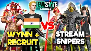 I recruited an INDIAN PLAYER vs STREAM SNIPERS...