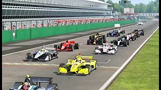 All F1 2018 Cars vs All IndyCar 2018 - Monza