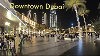 Downtown Dubai | Beautiful Dubai Night Walk 2022 | Dubai Nights 4K dubai 🇦🇪