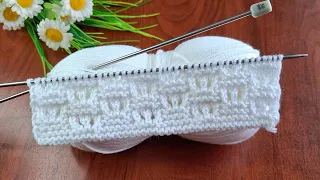 İki şiş kolay örgü yelek model anlatımı ✅️Eays knitting crochet patterns