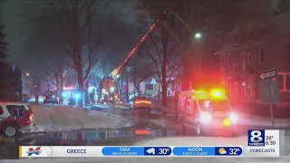 2 hospitalized following house fire on Hancock St.