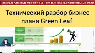 Green Leaf 🔥 Технический разбор бизнес плана #greenleaf лидер Александр Марков т. 8-951-410-4537