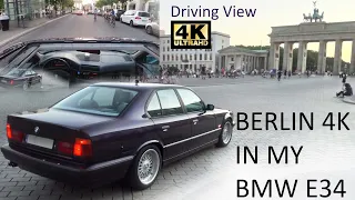 MY BMW E34 525I STRAIGHT SIX DRIVE IN GERMANY BERLIN 4K PART 1 of 3