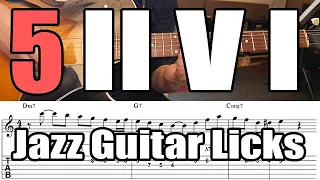 5 Easy 2 5 1 Licks For Jazz Guitar With Tabs and Analysis - PDF Method With Audio