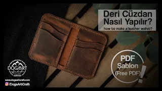 How to Make a Leather Wallet? Free Wallet Template!