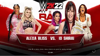 WWE 2K22 (PS5) - ALEXA BLISS vs IYO SKY | RAW, OCT. 3, 2022 (1080P 60FPS)