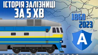 Історія будівництва залізниці України на карті