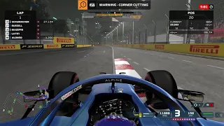 Regular Corner Cut In F1 2021