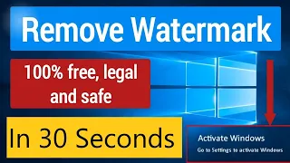 Remove Activate Windows Watermark in 30 seconds #shorts