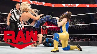 Rhea Ripley, Dana Brooke & Liv Morgan vs Nikki A.S.H., Tamina & Carmella - Raw 01/24/22 Highlights