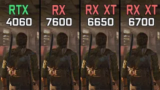 RTX 4060 vs RX 7600 vs RX 6650 XT vs RX 6700 XT