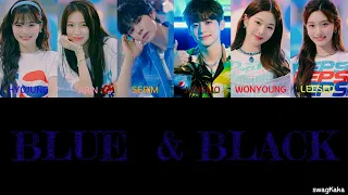 OH MY GIRL X IVE X CRAVITY – BLUE & BLACK Color Coded Lyric | Or | swagKaka