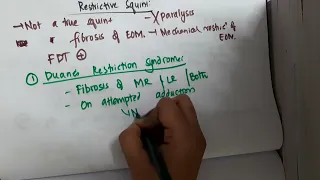 1 11 restrictive squint mp4 || OPHTHALMOLOGY