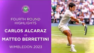 Carloz Alcaraz vs Matteo Berrettini: Fourth Round Highlights l Wimbledon 2023