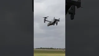 V-22 Osprey Tilt-Rotor Demo 2022 Great Texas Airshow