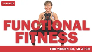 30-Min HIIT with Dumbbells for Women Over 40