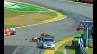 F1   2002   Heidfeld Nick Crash Heurte La Voiture Medical Bresil