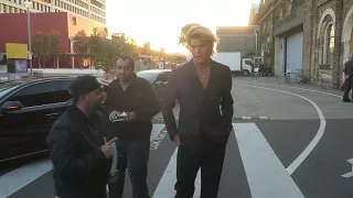 Jordan Barrett Arriving To The David Jones Autumn Winter launch