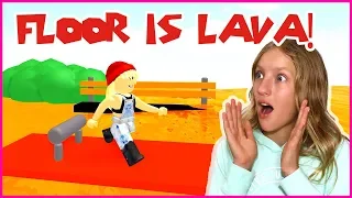 Swimming in LAVA!!! Floor is Lava Challenge!