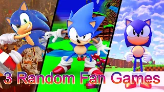 What Were THESE GAMES!! | 3 Random Sonic Fan Games