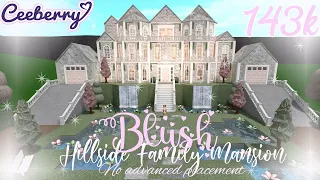 Bloxburg Blush Hillside Family Mansion 143k | no advanced placement