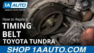 How To Replace Toyota Tundra Timing Belt 2002 V8 Disassemble Front of Engine PART 1 1AAuto.com