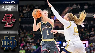 Boston College vs. Notre Dame Condensed Game | 2021-22 ACC Women’s Basketball