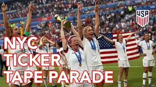 US Women's World Cup Champions NYC Ticker Tape Parade | Live Video