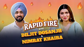 Diljit Dosanjh Ne Total Kiniyan Filman Kitiyan ?? 🤔 | Rapid Fire With Diljit Dosanjh & Nimrat Khaira