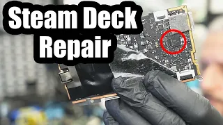 Steam Deck Repair Won't power on or charge - How to solder BGA Chips