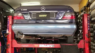 Mercedes Benz w124 E280 straight flow muffler