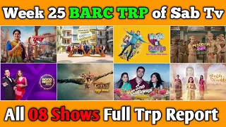 Sab Tv BARC TRP Report of Week 25 : All 08 Shows Full Trp Report