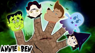 Monster Finger Family 👻 😱 + More Halloween Songs For Kids