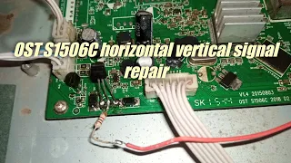 how to repair a black goto receiver horizontal vertical signal problem!sot s1506c receiver