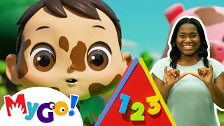 Learn Shapes Colors and Numbers | MyGo! Sign Language For Kids | Lellobee Kids Songs