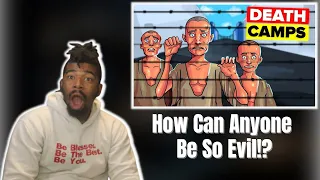 AMERICAN REACTS TO What They Didn't Tell You About Concentration Camps | DISGUSTING!